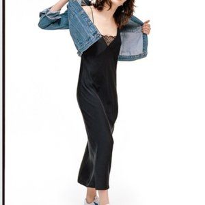 Wilfred Free Saffi Lace Slip Dress - Black Size XS